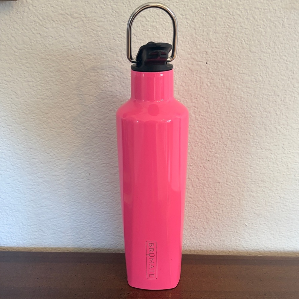 BrüMate 16oz Rehydration Mini Neon Pink Water Bottle